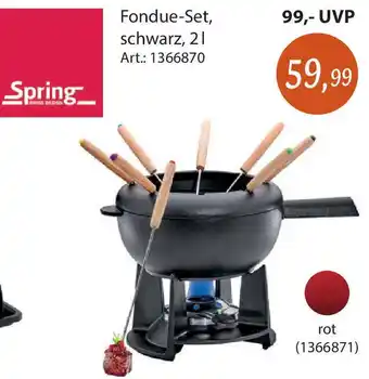 Zurbrüggen Spring Fondue-Set, schwarz 2 L Angebot