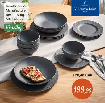 Zurbrüggen Villeroy & Boch Kombiservice Manufacture Rock, 16-tlg. Angebot