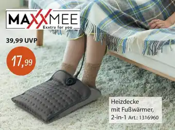 Zurbrüggen MAXXMEE Heizdecke mit Fußwärmer Angebot