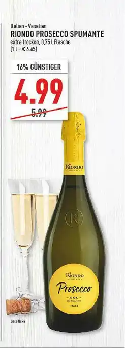 Marktkauf Riondo Prosecco Spumante Angebot