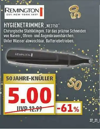 Marktkauf Remington Hygienetrimmer Angebot