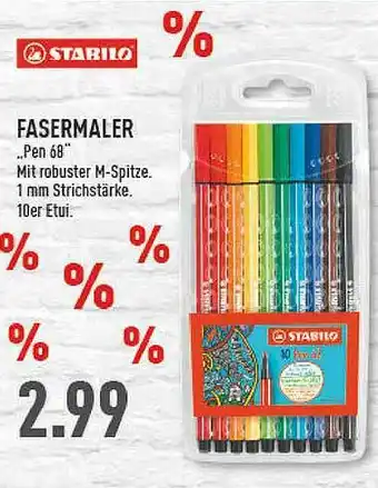 Marktkauf Stabilo Fasermaler „pen 68” Angebot