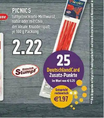 Marktkauf Heinrich Stumpf Picnics Angebot