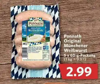 Combi Ponnath Original Münchener Weißwurst Angebot