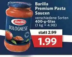 Combi Barilla Premium Pasta Saucen Angebot