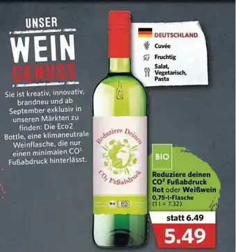 Combi Reduziere Deinen Co² Fußabdruck Rot Oder Weißwein Angebot