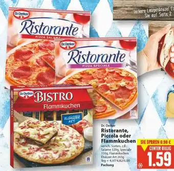 E-Center Ristorante, Piccola Oder Flammkuchen Angebot