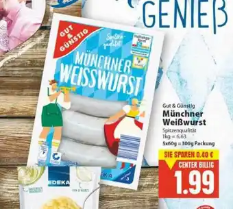 E-Center Gut & Günstig Münchner Weißwurst Angebot