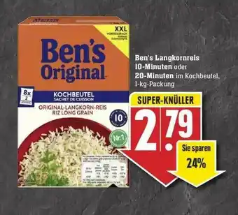 Edeka Ben's Langkornreis 10-minuten Oder 20-minuten Angebot