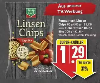 Edeka Funnyfrisch Linsen Chips Oder Kichererbsen Chips Angebot