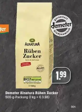 Edeka Demeter Alnatura Rüben Zucker Angebot