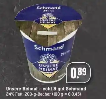 Edeka Unsere Heimat Schmand Angebot