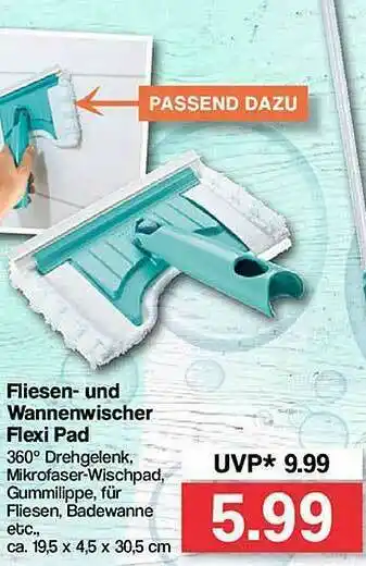 Famila Nord Ost Fliesen- Und Wannenwischer Flexi Pad Angebot