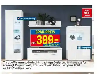 Möbelpiraten Wohnwand Angebot