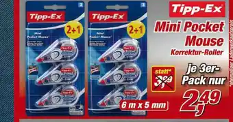 Posten Börse Tipp-ex Mini Pocket Mouse Korrektur-roller Angebot