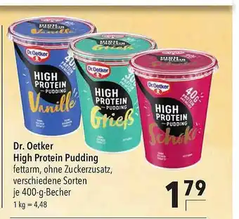 CITTI Markt Dr. Oetker High Protein Pudding Angebot