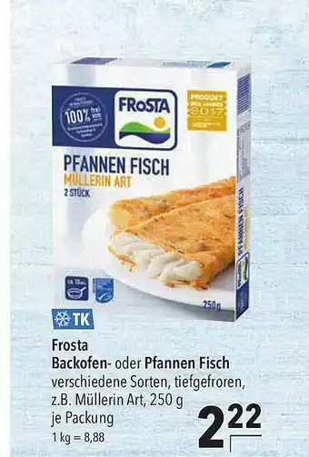 CITTI Markt Frosta Backofen- Oder Pfannen Fisch Angebot