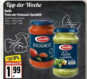 Edeka Barilla Pesto Oder Pastasauce Spezialität Angebot