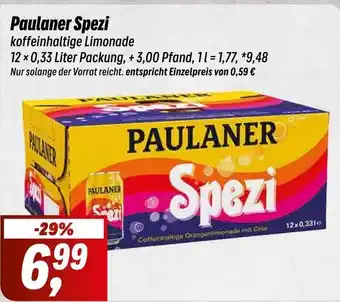 Simmel Paulaner Spezi koffeinhaltige Limonade 12*330ml Angebot