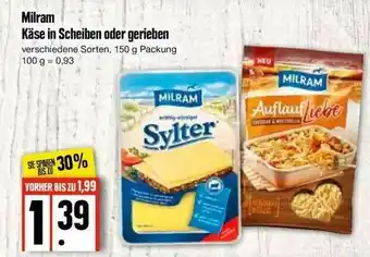 Edeka Milram Käse In Scheiben Oder Gerieben Angebot