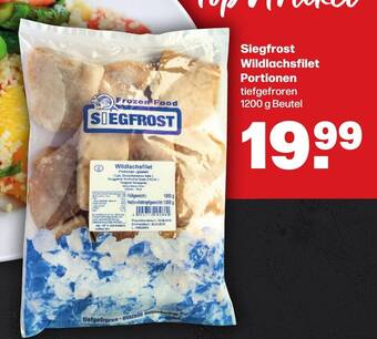 Handelshof Siegfrost Wildlachsfilet Portionen tiefgefroren 1200 g Beutel Angebot