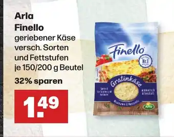 Handelshof Arla Finello geriebener Käse versch. Sorten und Fettstufen je 150/200 g Angebot