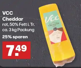 Handelshof VCC Cheddar rot, 50% Fett i. Tr. ca. 3 kg Packung Angebot