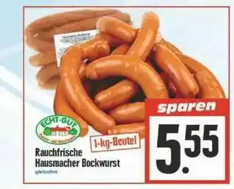 Edeka Echt-gut Rauchfrische Hausmacher Bockwurst Angebot