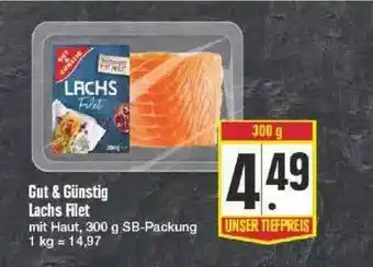 Edeka Gut & Günstig Lachs Filet Angebot