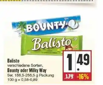 Edeka Balisto Bounty Oder Milky Way Angebot