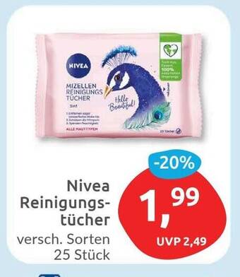 Budni Nivea Reinigungstücher versch. Sorten 25 Stück Angebot