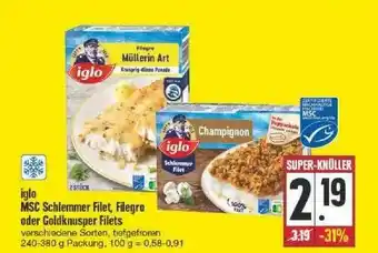 Edeka Iglo Msc Schlemmer Filet, Filegro Oder Goldknusper Filets Angebot