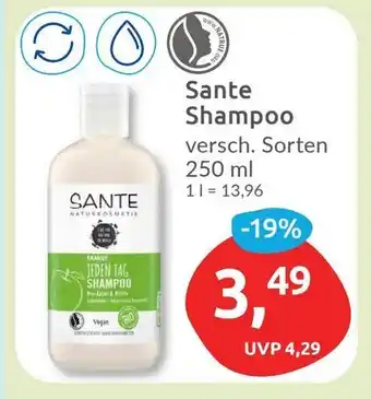 Budni Sante Shampoo versch. Sorten 250 ml Angebot