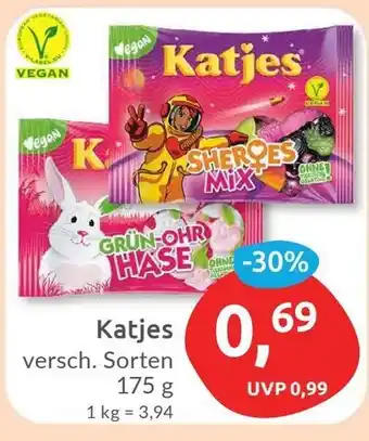 Budni Katjes versch. Sorten 175 g Angebot