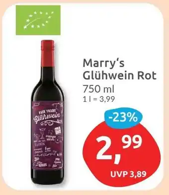 Budni Marry's Glühwein Rot 750 ml Angebot