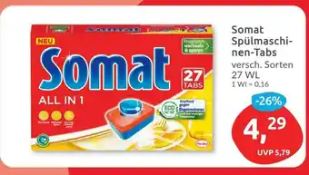 Budni Somat Spülmaschinen-Tabs versch. Sorten 27 WL Angebot