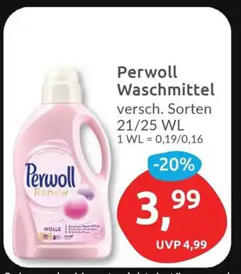 Budni Perwoll Waschmittel versch. Sorten 21/25 WL Angebot