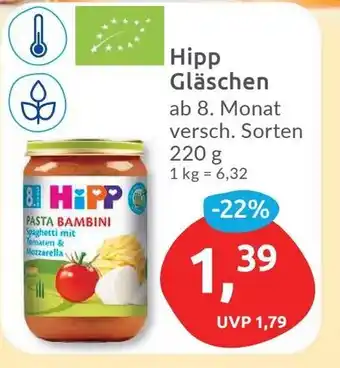 Budni Hipp Gläschen ab 8. Monat versch. Sorten 220 g Angebot