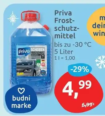 Budni Priva Frostschutzmittel bis zu -30 °C 5 Liter Angebot