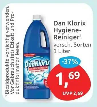 Budni Dan Klorix Hygiene-Reiniger versch. Sorten 1 Liter Angebot