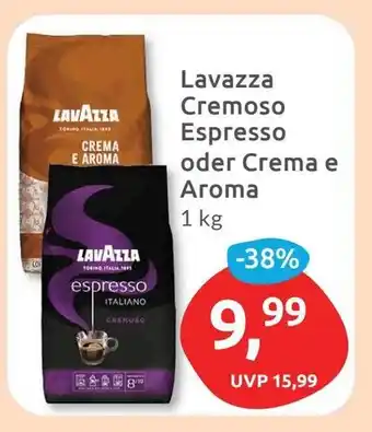 Budni Lavazza Cremoso Espresso oder Crema e Aroma 1 kg Angebot