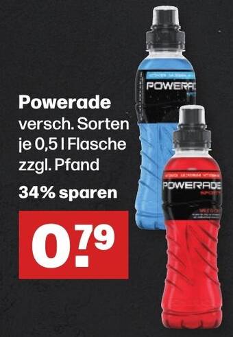Handelshof Powerade versch. Sorten je 0,5L Angebot