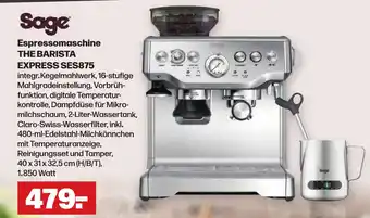 Handelshof Sage Espressomaschine THE BARISTA EXPRESS SES875 Angebot