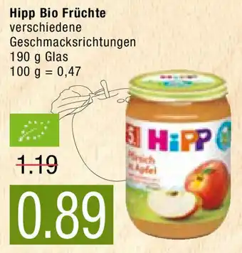 Marktkauf Hipp Bio Früchte 190g Glas Angebot