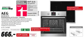 MediaMarkt AEG MAXIB 304 PI Einbaubackofen mit Pyrolyse + Induktion Angebot