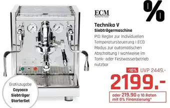 Hirsch und Ille ECM Technika V Siebträgermaschine Angebot