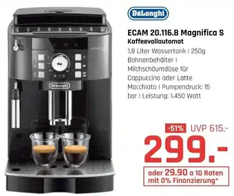 Hirsch und Ille DeLonghi ECAM 20.116.B Magnifica S Kaffeevollautomat Angebot