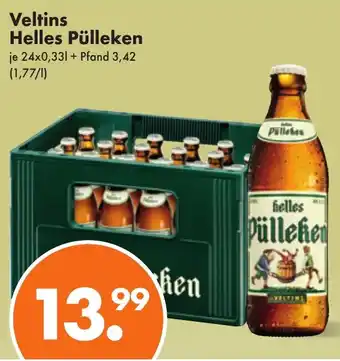 Trink und Spare Veltins Helles Pülleken 24x0,33 L Angebot