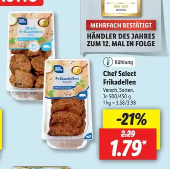 Lidl Chef Select Frikadellen Je 500/450g Angebot