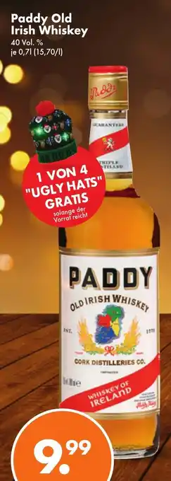 Trink und Spare Paddy Old Irish Whiskey 0,7 L Angebot